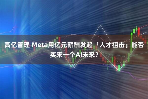 高亿管理 Meta用亿元薪酬发起「人才狙击」能否买来一个AI未来？