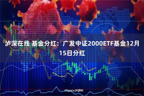 泸深在线 基金分红：广发中证2000ETF基金12月15日分红